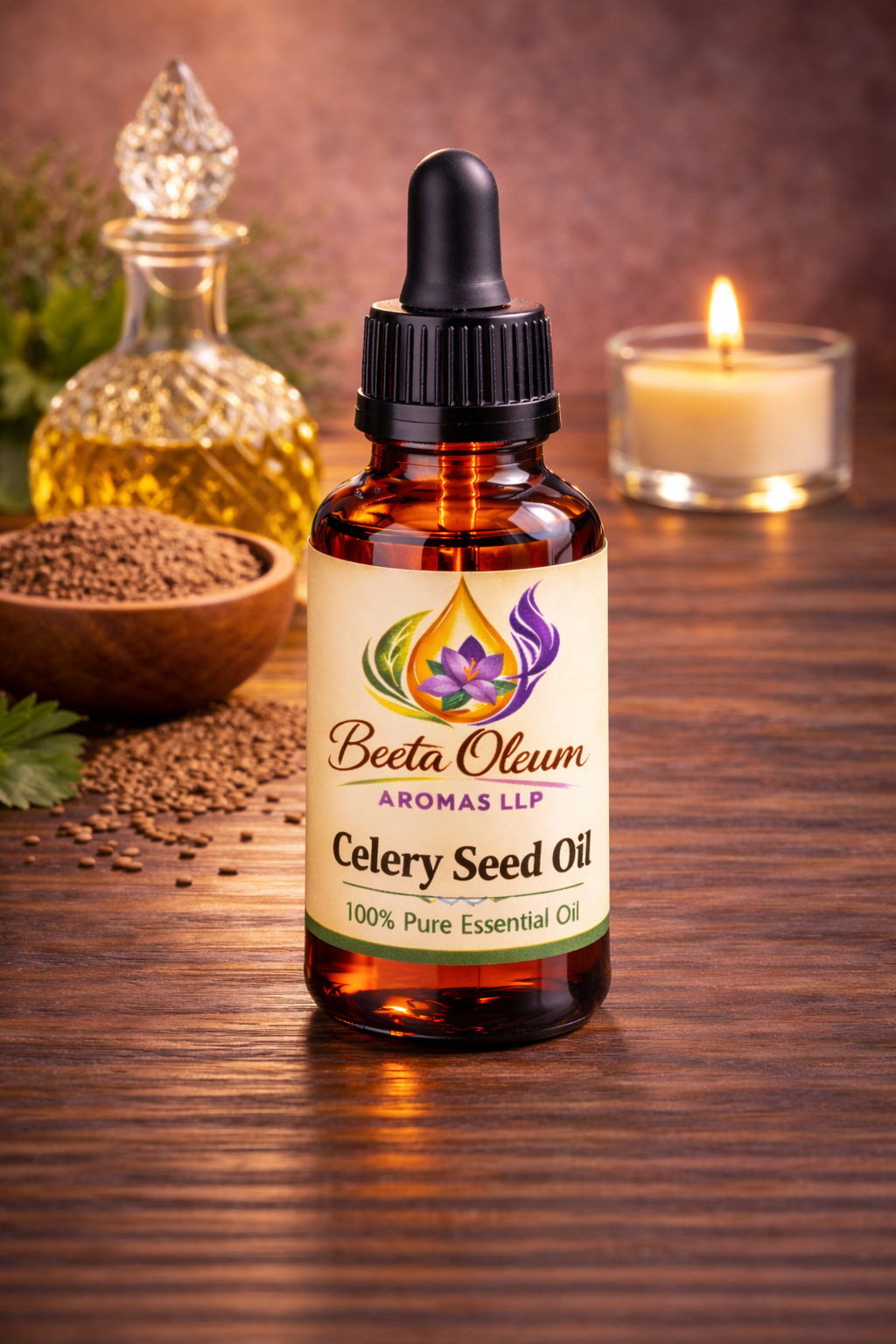 Celery Seed Oil Bottle